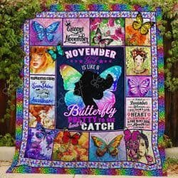 November Girl, Butterfly Quilt NH188 Geembi™