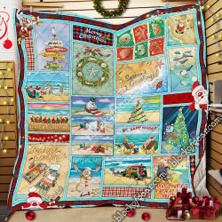 Beachy Little Christmas For You Quilt Geembi™ King 91"x102"