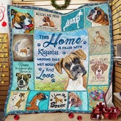 I Love My Boxer  Quilt  Geembi™