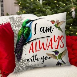 Geembi™ I Am Always With You, Hummingbird Cushion Cover