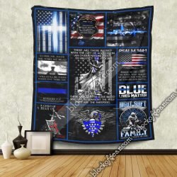 Geembi™ A Warrior Of Christ Thin Blue Line Tapestry Wall Hanging