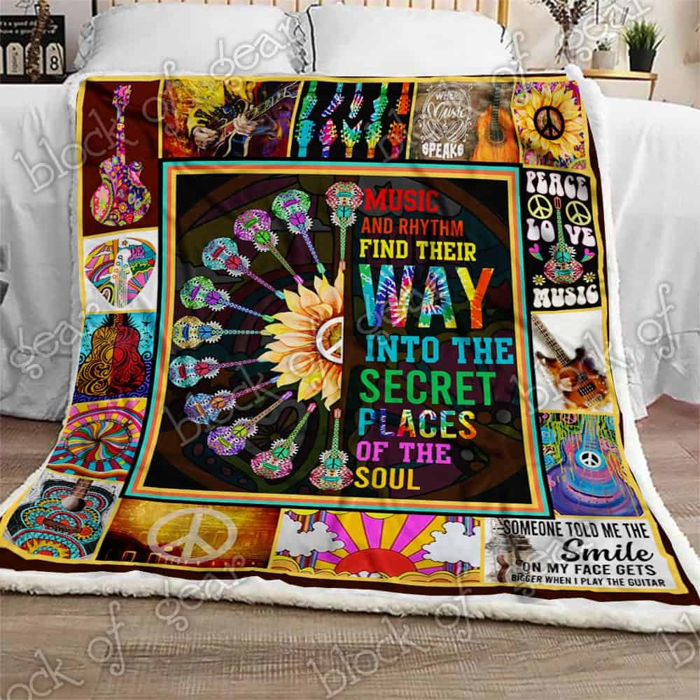 Playing Guitar Is A Passion For A Life Time Sofa Throw Blanket NP301 Geembi™