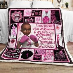 I Am A Breast Cancer Survivor Sofa Throw Blanket  Geembi™