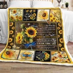 Dragonfly And Sunflower Sofa Throw Blanket  Geembi™