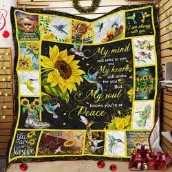 Hummingbirds And Sunflower Quilt  Geembi™