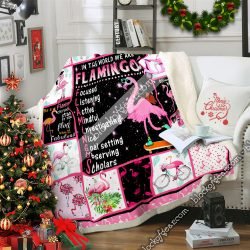 In The World We Are Flamingos Sofa Throw Blanket CTN168 Geembi™