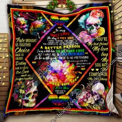To My Only Love, Skull LGBT Quilt Geembi™