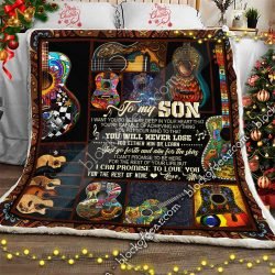 Guitar For My Son Sofa Throw Blanket Geembi™