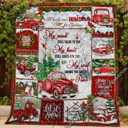 My Soul Knows You Are At Peace, Red Truck  Quilt Geembi™