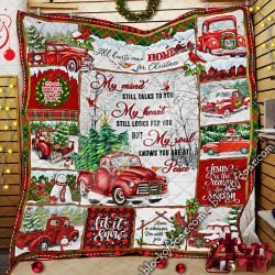 My Soul Knows You Are At Peace, Red Truck  Quilt Geembi™