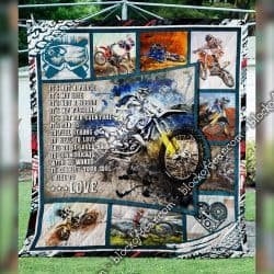 I Ride To Love, Motocross Quilt Geembi™