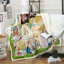Our Lady of the Rosary Sofa Throw Blanket Geembi™