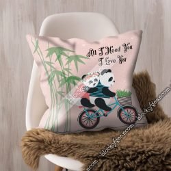 Geembi™ Cute Couple Panda Cushion Cover CTN147