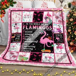 In The World We Are Flamingos Sofa Throw Blanket CTN168 Geembi™