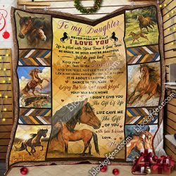 Mom To Daughter , Horse  Quilt Geembi™