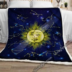 Zodiac Constellation & The Sun. Sofa Throw Blanket NKP255a Geembi™