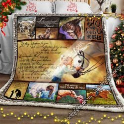Just A Girl Who Loves Horses Sofa Throw Blanket Geembi™