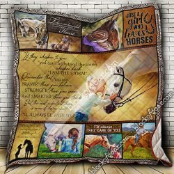 Just A Girl Who Loves Horses Quilt Geembi™