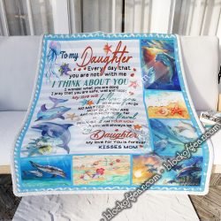 My Love For You Is Forever, My Daughter, Dolphin  Blanket  Geembi™