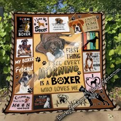 My Boxer, My Best Friend For Life Quilt Geembi™