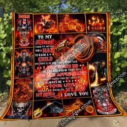 To My Dad, Motorcycle Quilt SHB47 Geembi™