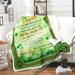 Mom To Daughter, Irish Shamrock Sofa Throw Blanket THN1707SC1 Geembi™