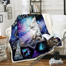 Our Son We Believe In You Wolf Pack Sofa Throw Blanket Geembi™