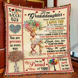 To My Granddaughter, Love Grandma Quilt Blanket THN1894 Geembi™