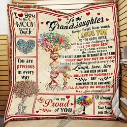 To My Granddaughter Quilt Blanket THN1894 Geembi™