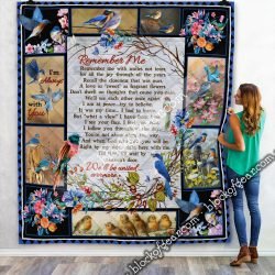 Remember Me with Smiles Not Tears Quilt Blanket QNN395 Geembi™