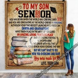 Mom To Son Senior 2020 Quilt Blanket QNN402 Geembi™