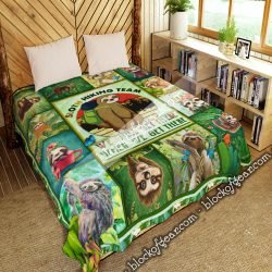 Sloth Hiking Team  Quilt Blanket  Geembi™