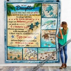 Mom To Daughter, I'll Always Be With You Turtle Quilt SLB55 Geembi™