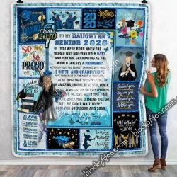 To My Daughter, Your Senior Year Is Ending, Love Mom  Sofa Throw Blanket MLH762  Geembi™