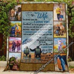 Husband To Wife, I Cannot Live Without You Quilt Blanket SLB64 Geembi™