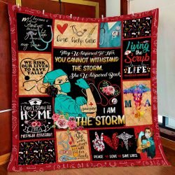 I Am The Storm Medical Assistant Quilt Blanket Geembi™