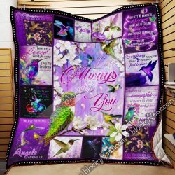 Hummingbirds. I Am Always With You Quilt Blanket Geembi™