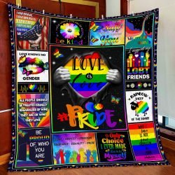 Love Is Love,  LGBT Pride Quilt Blanket Geembi™