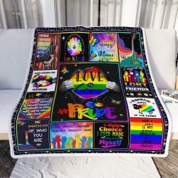 Love Is Love,  LGBT Pride Sofa Throw Blanket Geembi™
