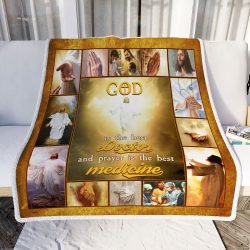 God Is The Best Doctor Sofa Throw Blanket Geembi™