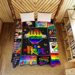 Love Is Love,  LGBT Pride Quilt Blanket Geembi™