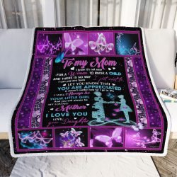 To My Mom,  You Will Always Be My Loving Mother, Love Your Daughter Sofa Throw Blanket Geembi™