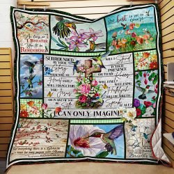 I Can Only Imagine, Surrounded By Your Glory, What Will My Heart Feel, Hummingbird Quilt Blanket Geembi™
