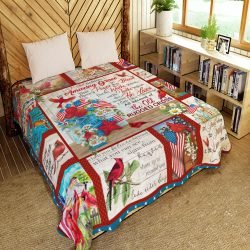 The Old Rugged Cross Cardinal Quilt Blanket Geembi™