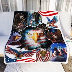 American Bald Eagle Sofa Throw Blanket Geembi™