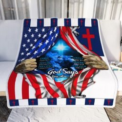 God Says You Are, Jesus Christ Sofa Throw Blanket Geembi™