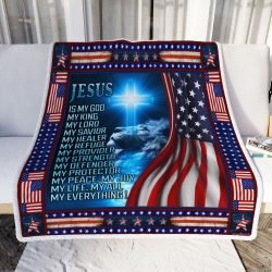 Jesus Is My God - Lion Christian Sofa Throw Blanket Geembi™