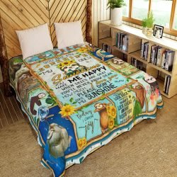 Sloth - You Are My Sunshine My Only Sunshine Quilt Blanket Geembi™