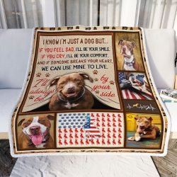 I'll Always Be By Your Side Pitbull Sofa Throw Blanket Geembi™