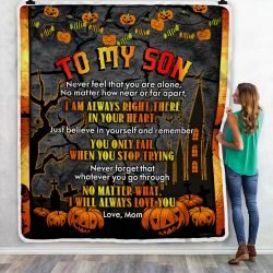 Halloween Father Son Geembi™ From Father To My Son Halloween Sofa Throw Blanket